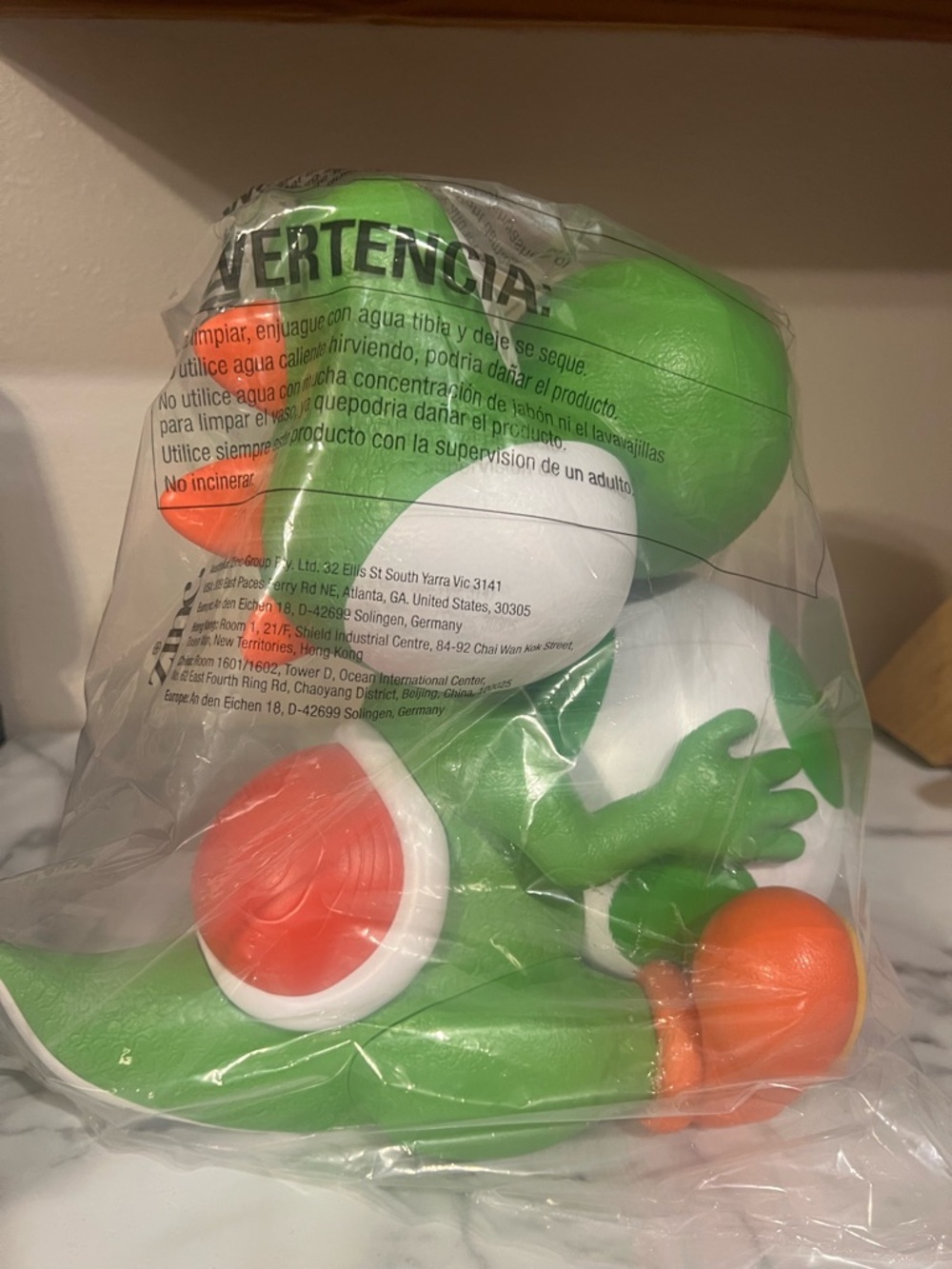 Super Mario Galaxy Yoshi Popcorn Bucket, Brand New In Plastic - Picture 3 of 4
